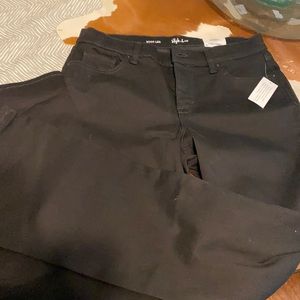 Black boot cut jeans